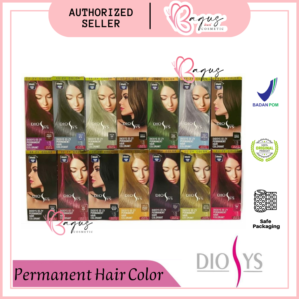 ⭐ BAGUS ⭐ DIOSYS PERMANENT HAIR COLOR 100ml / 45ml | Pewarna Rambut / Cat Rambut / Semir Permanen y2