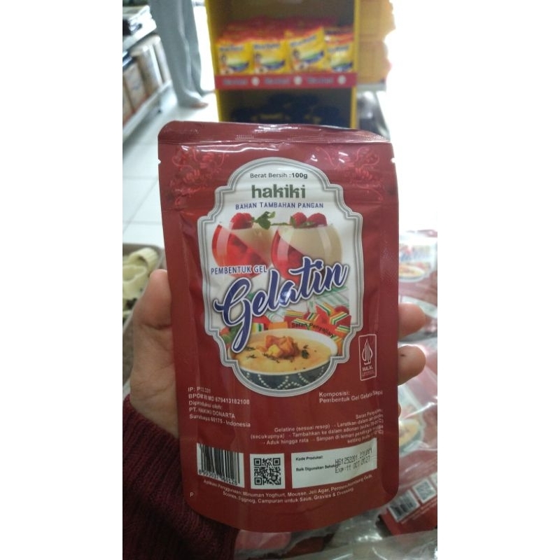 

Hakiki Gelatin Bubuk Halal/Gelatin halal 100g