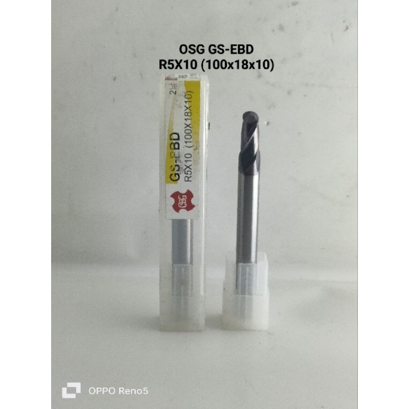 Ballnose OSG GS-EBD R5=10mm 100x18x10 HRC-45  R5x100mm