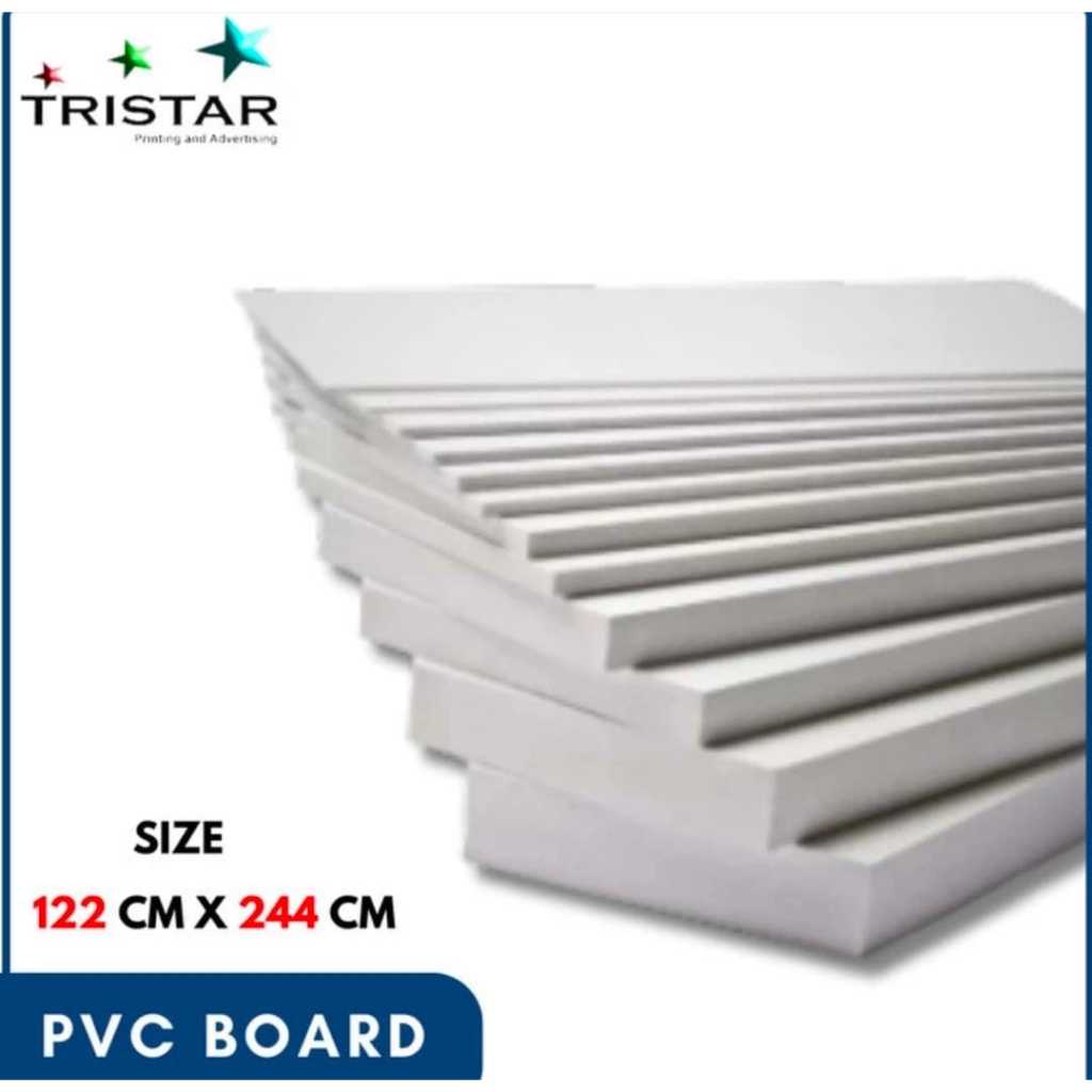 PVC BOARD PVC BOARD SHEET LEMBARAN / PVC FOAM BOARD POTONGAN ANTI RAYAP LEMBARAN TEBAL 3MM 5MM 6MM 8
