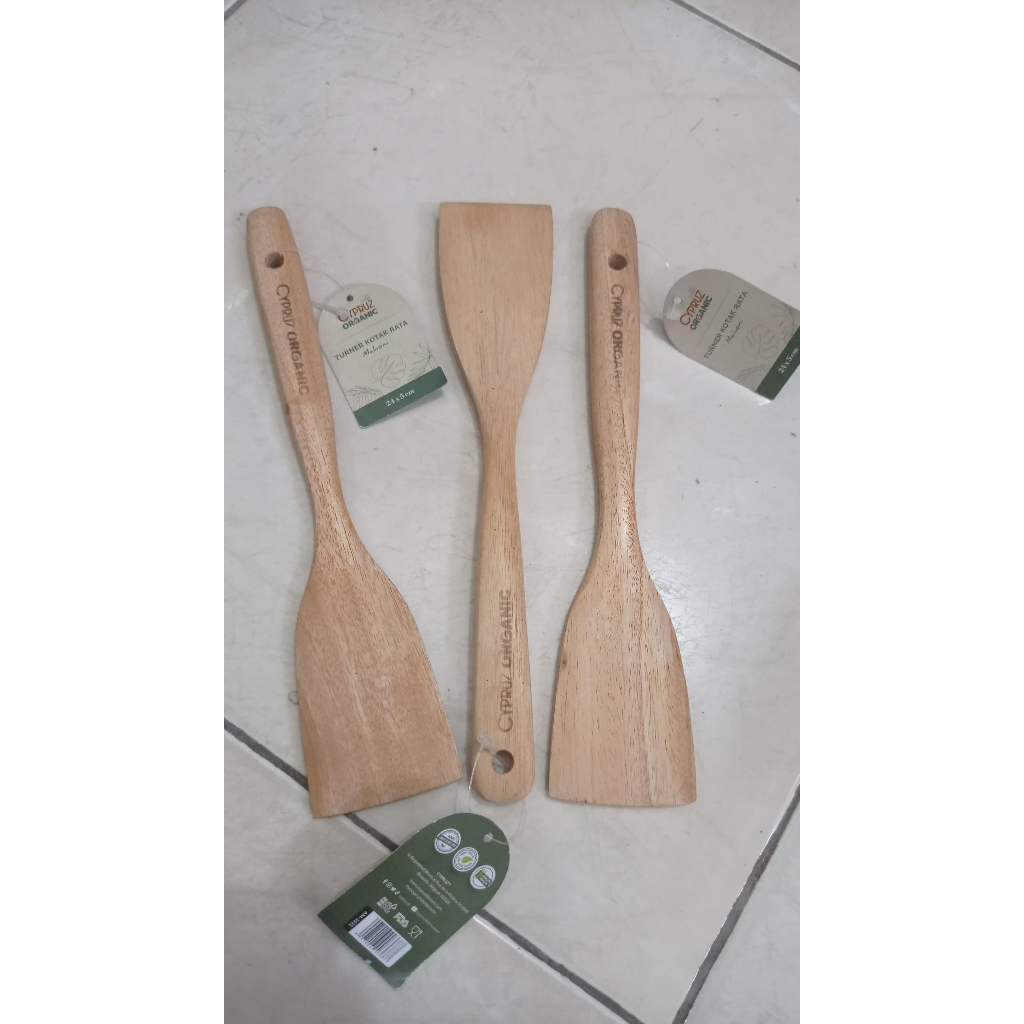 SUTIL KAYU CYPRUS PENDEK AM-1511 LURUS 24X5CM