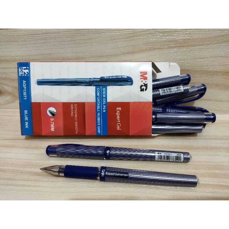 

M&G Stick Expert Gel Pen 0.7mm Barrel with stripe design Smooth Write