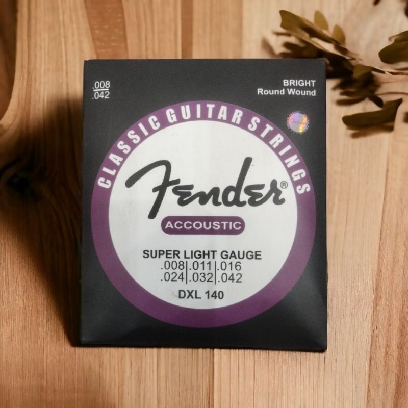 Senar Gitar Fender Accoustic Original Classic Guitar Strings Super light Gauge Dxl 140 Bright Round 
