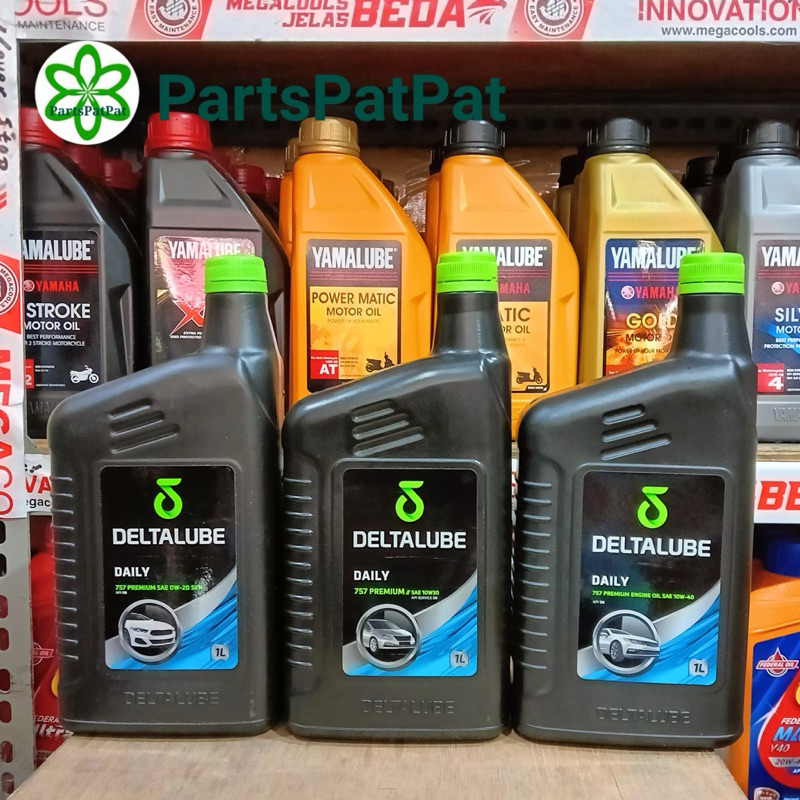 OLI OIL MESIN MOBIL DELTALUBE DAILY 757 PRE 0W20 10W30 10W40 1LT ASLI ORIGINAL