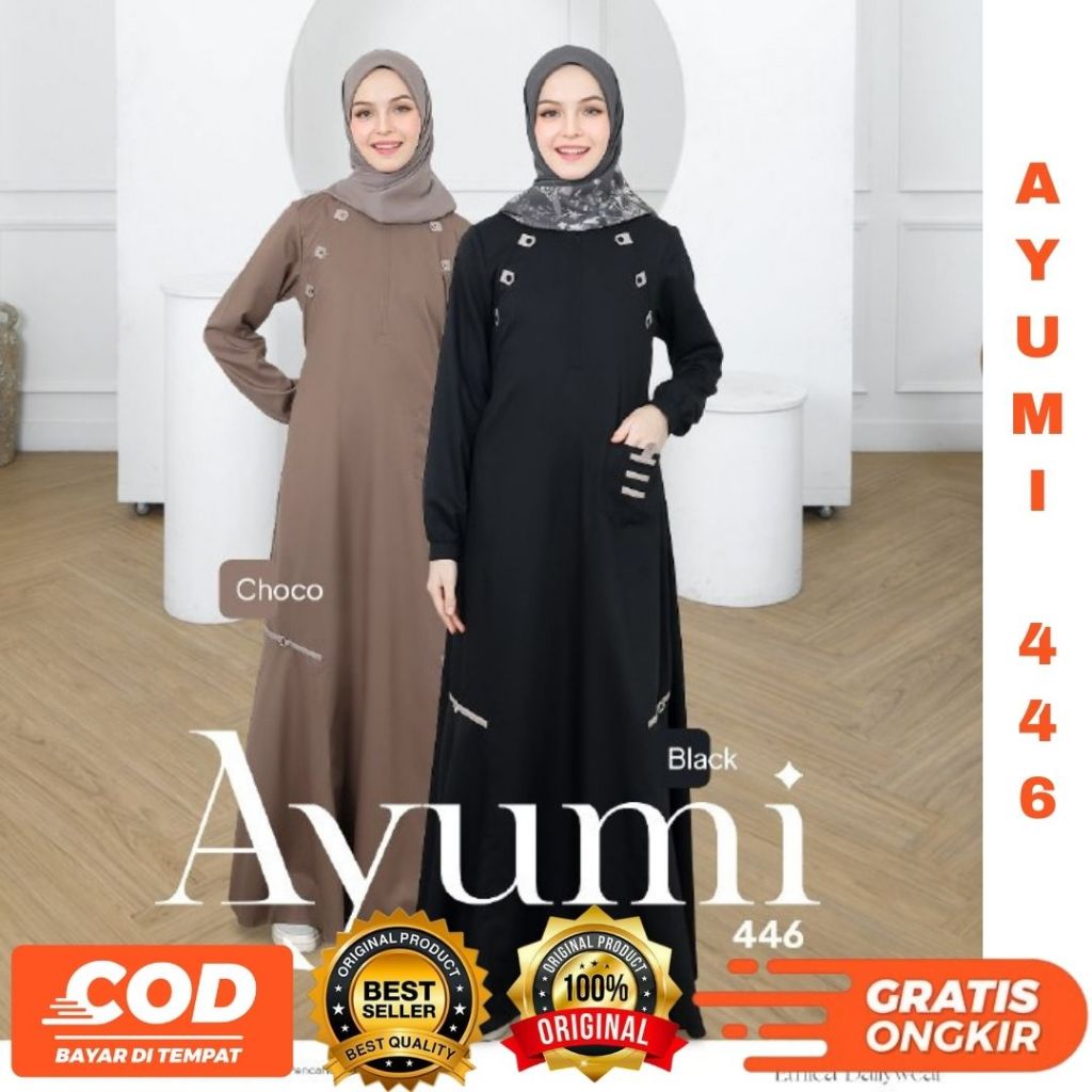 AYUMI 446 BUSANA MUSLIM GAMIS DAILY TERBARU BY ETHICA