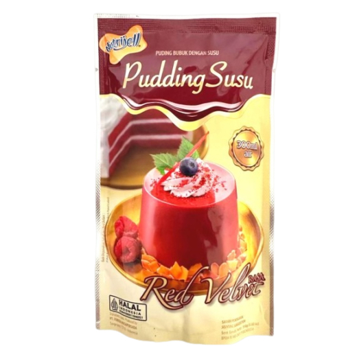 

Nutrijell Pudding Susu Rasa Red Velvet 110gr Agar Nutrijel Puding Bubuk Redvelvet dengan Susu