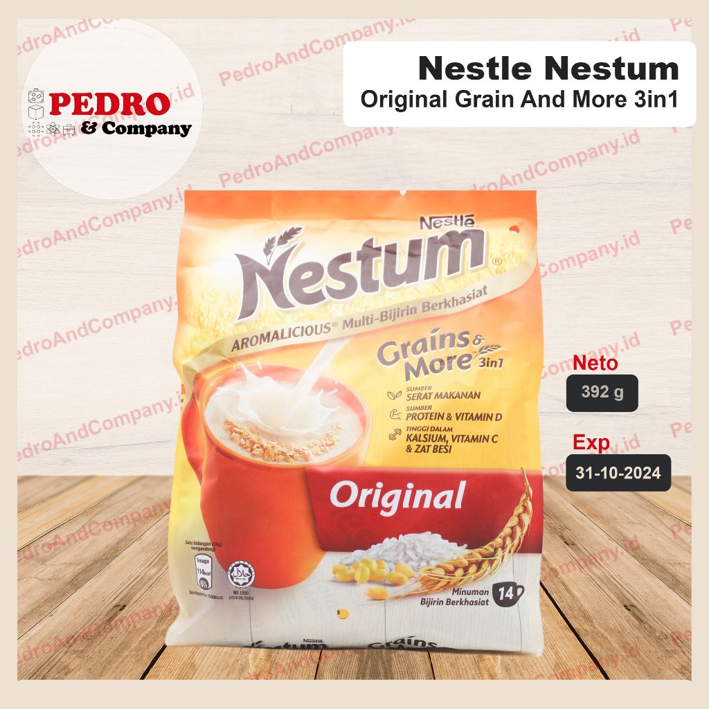 

Nestle nestum original grain and more 3in1 (15 sachets x 28 gram)