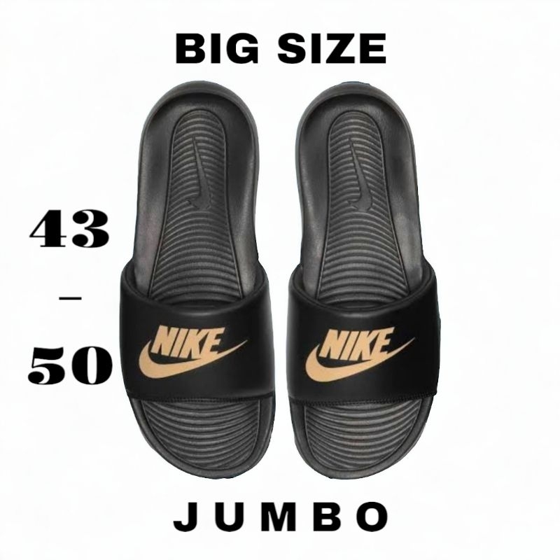 BIG SIZE Sandal Pria 45 46 Slip on slide flip flop Sendal ukuran besar jumbo pria wanita selop karet