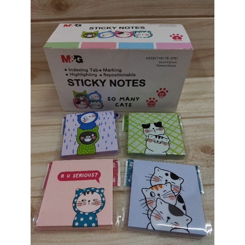 

M&G "SO MANY CATS" STICKY NOTES | STICKY NOTES FANCY 76X76mm