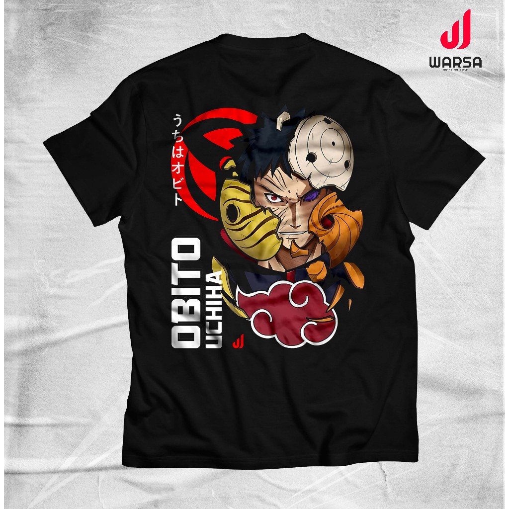 T-Shirt Kaos Kartun Anime Obito - Naruto Edition