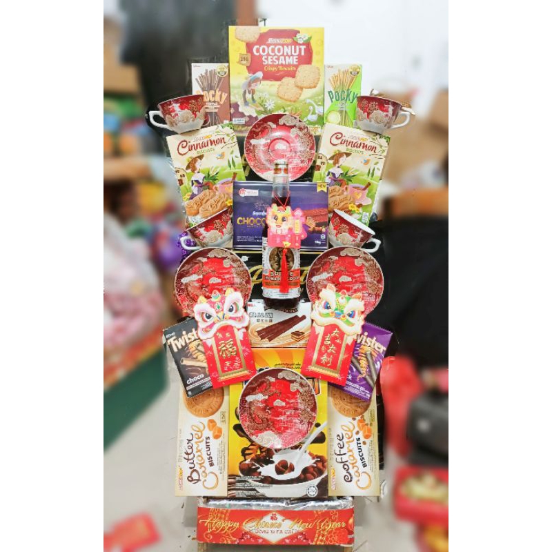 

parcel Imlek Snack mix cangkir keramik