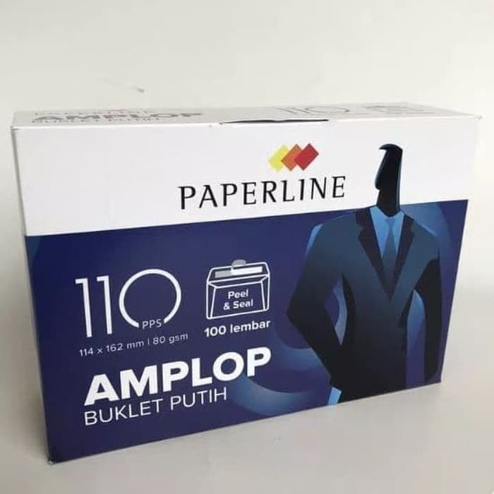 

PAPERLINE-Amplop Plain Putih polos 95/114 PPS 80gsm isi 100 Lembar