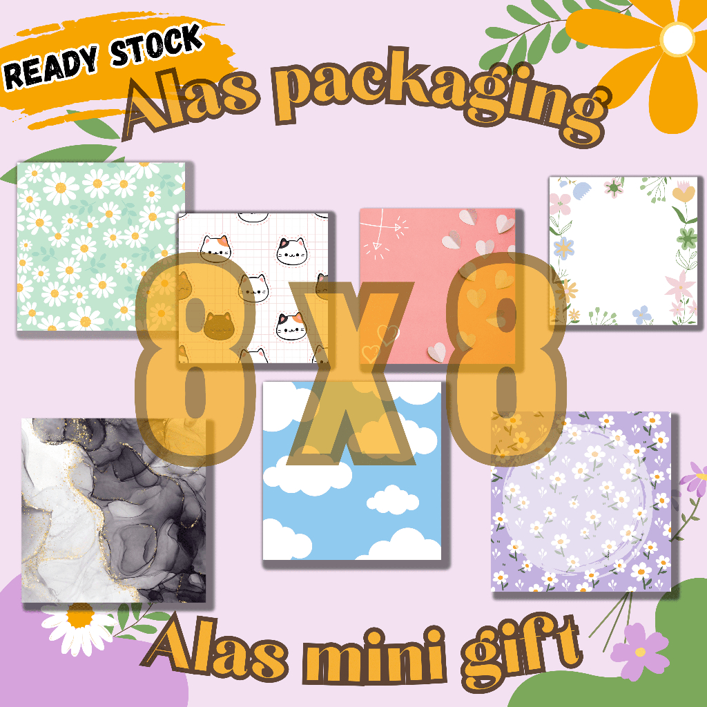 

(siap kirim) ALAS PACKAGING | ALAS PACKGAING AKSESORIS | Alas Packaging/ alas mini gift 8x8