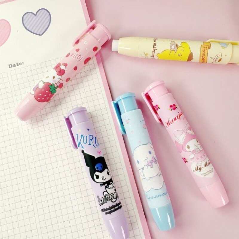 

Penghapus Pensil Mekanik Karakter Mechanical Eraser Lucu Hapusan |Eraser Lipstik Retractable Cute Eraser Korean Style Penghapus Pencil