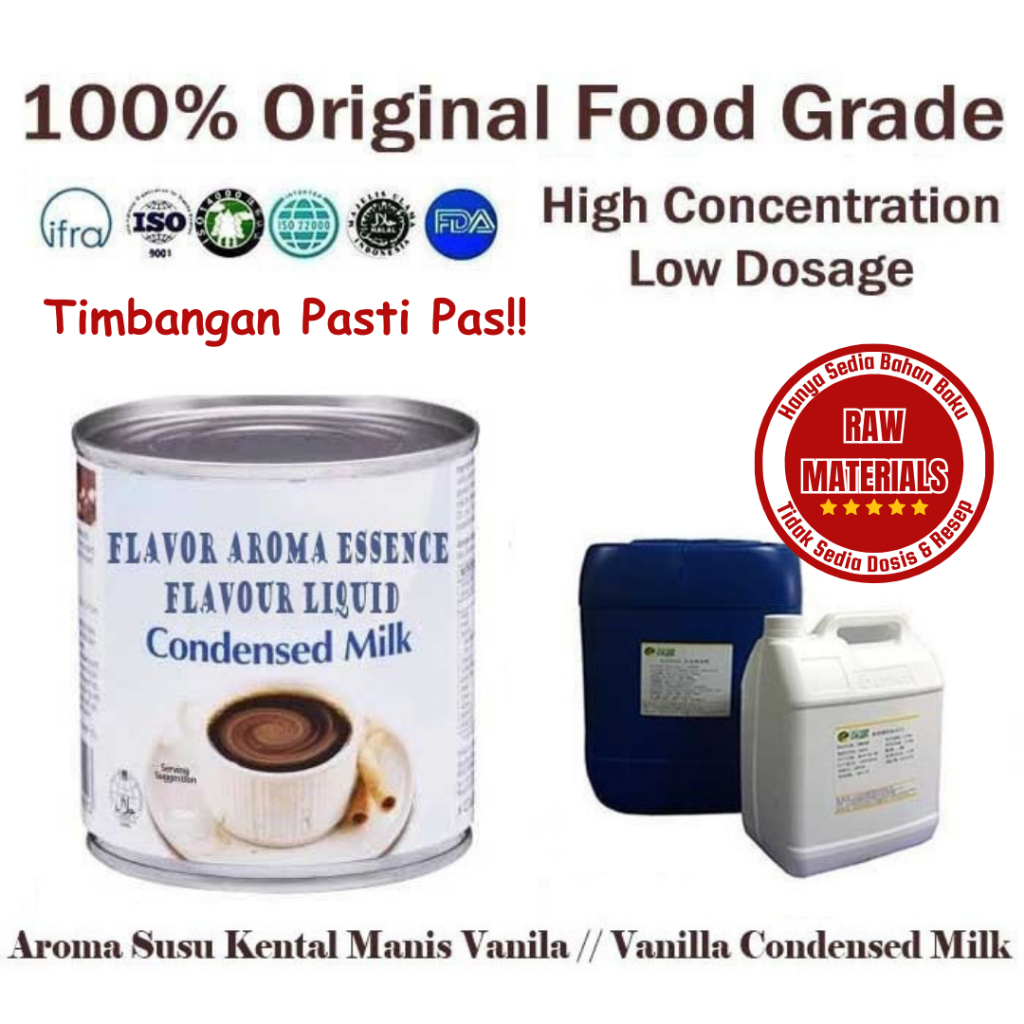 

Perisa Susu Esen Susu Kental Manis Milk Condensed Milk Vanilla Flavor 100gr