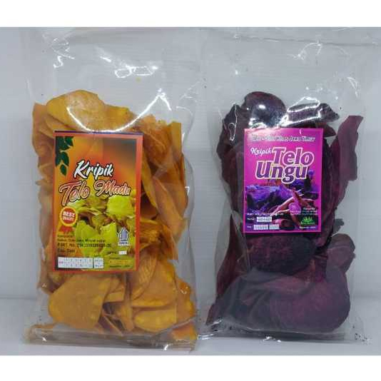 

Kripik Ubi/Telo Ungu & Telo Madu Oleh-Oleh Khas Jawa Timur Kemasan 160Gr - Gurih Manis
