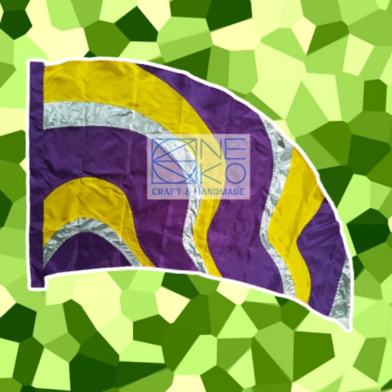 Bendera | Standard Flag Wavy Color Guard Drumband / Marching Band