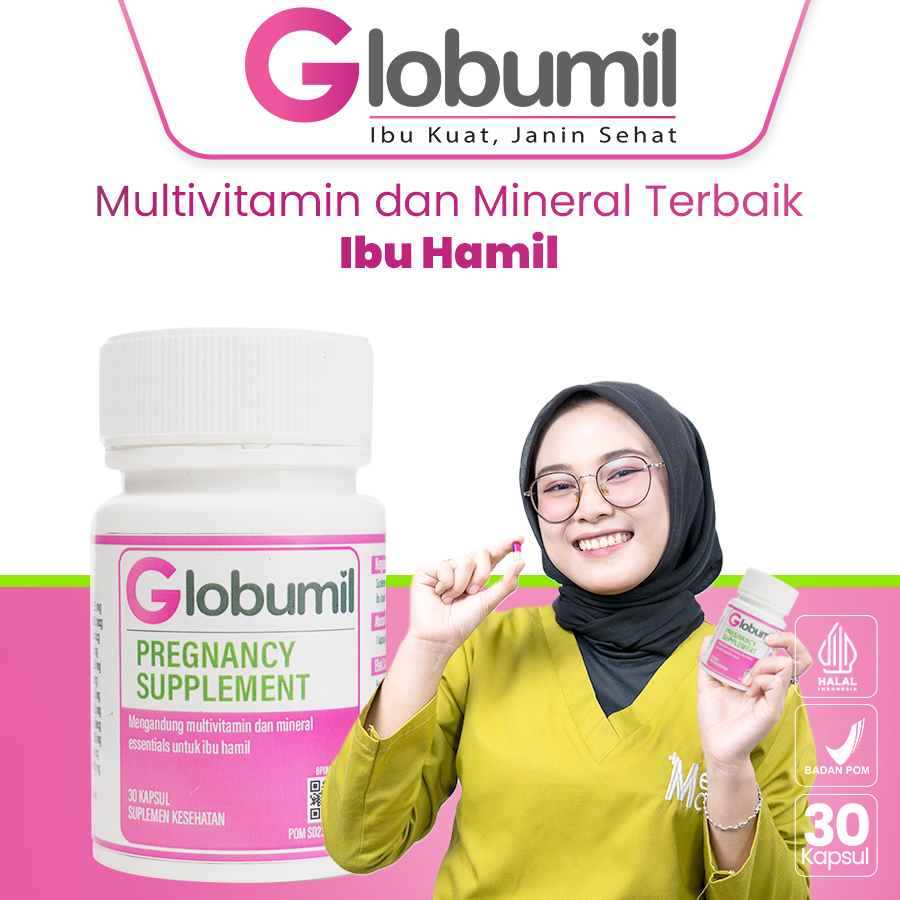 Globumil Pregnancy Supplement - Multivitamin Terbaik Untuk Ibu Hamil - Suplemen/DHA/Asam Folat/Multi