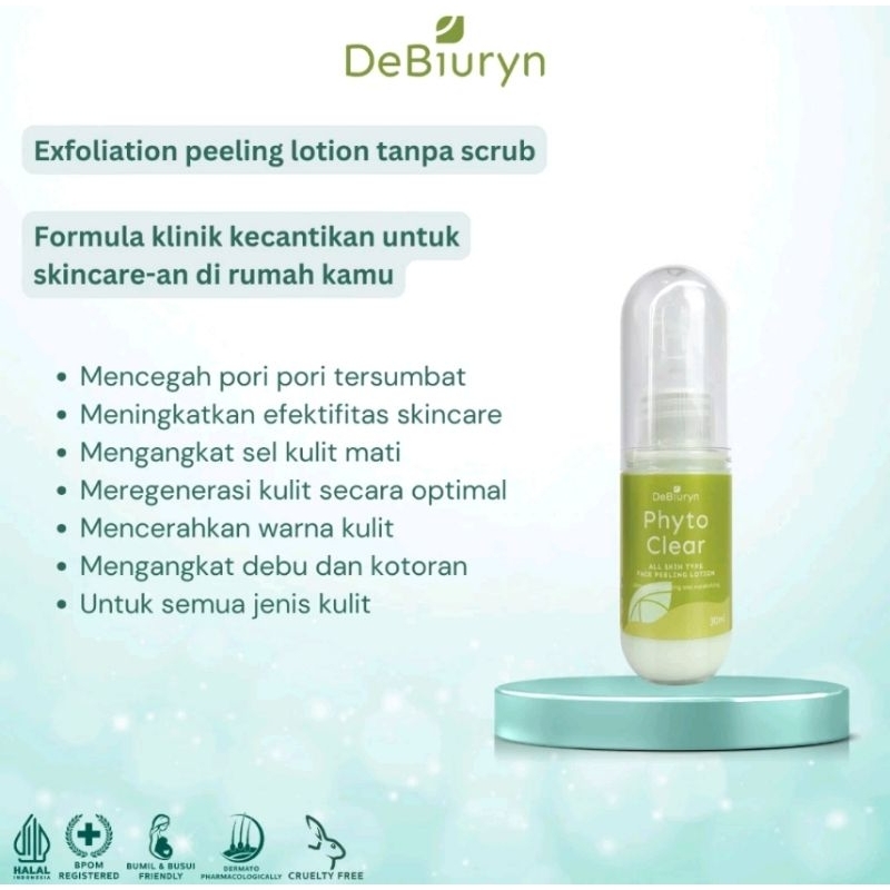 Debiuryn phyto clear Exfoliation Hydration Face Peeling Lotion