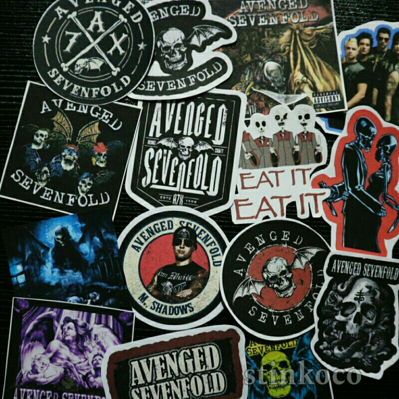 

[15 PCS] STICKER AVENGED SEVENFOLD / A7X ISI 15 STICKER