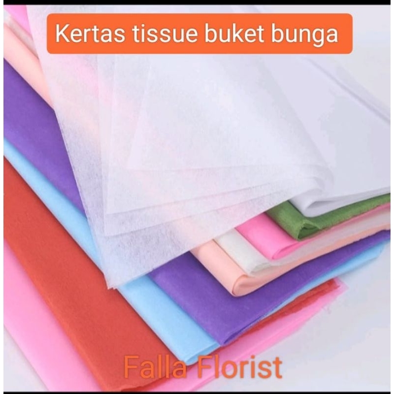 

Kertas Tssue Buket Bunga ( 3 LEMBAR ) Tissue Flower Paper Wrapping No Woven