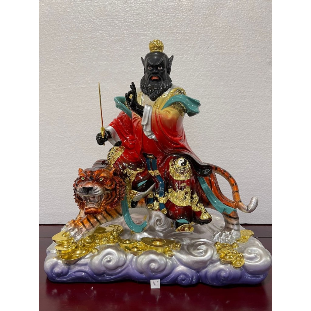 patung dewa zhang tien se / tiu tien se fiber -16 inch - 24