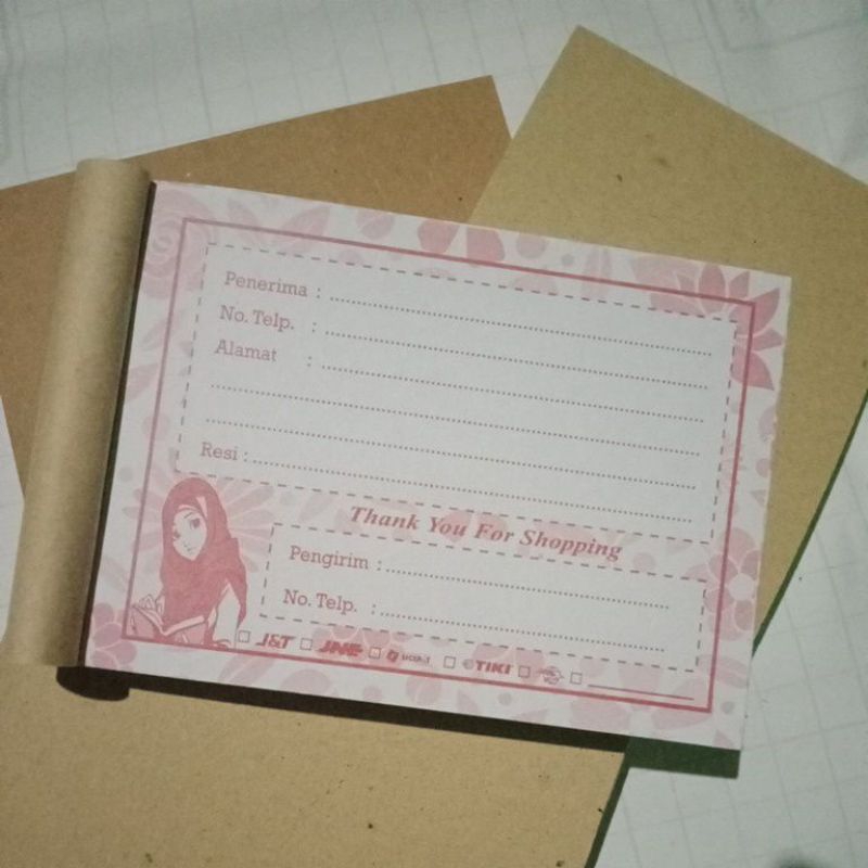 

label pengiriman olshop/label alamat murah