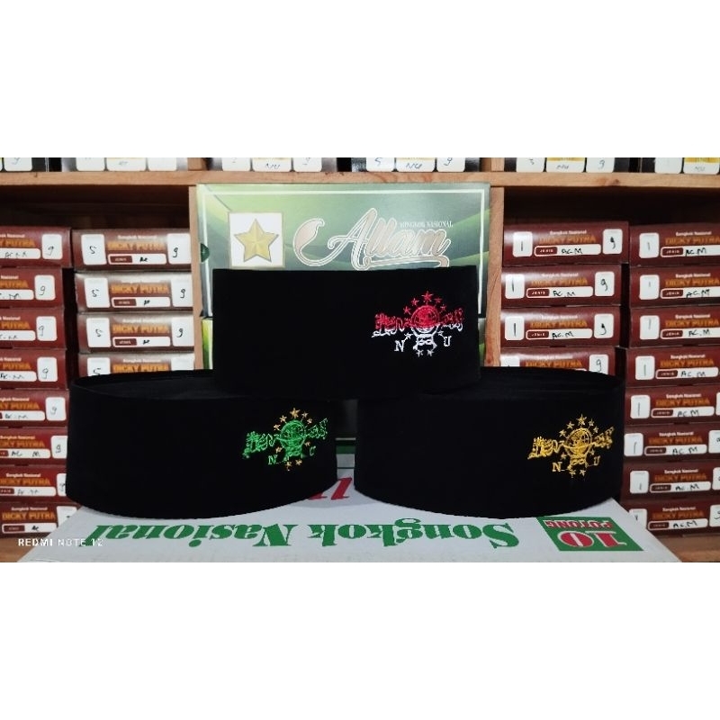 Peci NU anak & dewasa warna hijau, merah putih ,kuning, full NU