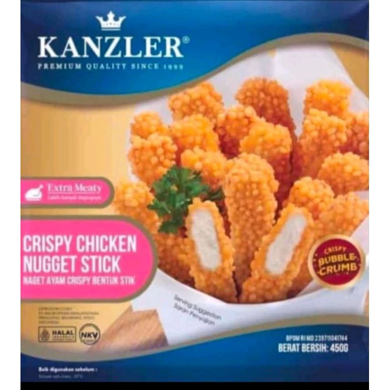 

Kanzler crispy bubble stick chicken nugget 450gr