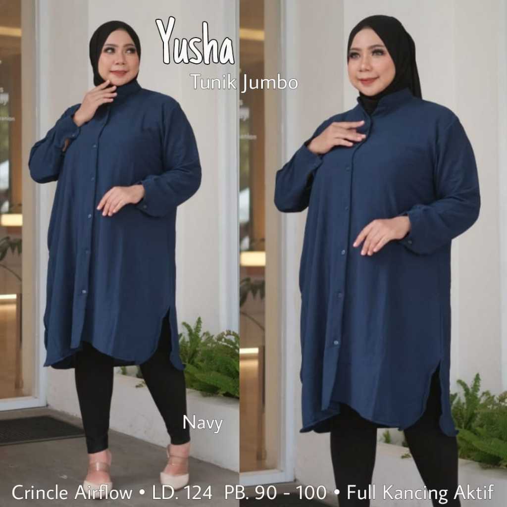 MANDY SET LONG TUNIK CRINKLE PRINTING JUMBO LD 110 // SETELAN MANDY // ONE SET MANDY // SETCEL TUNIK