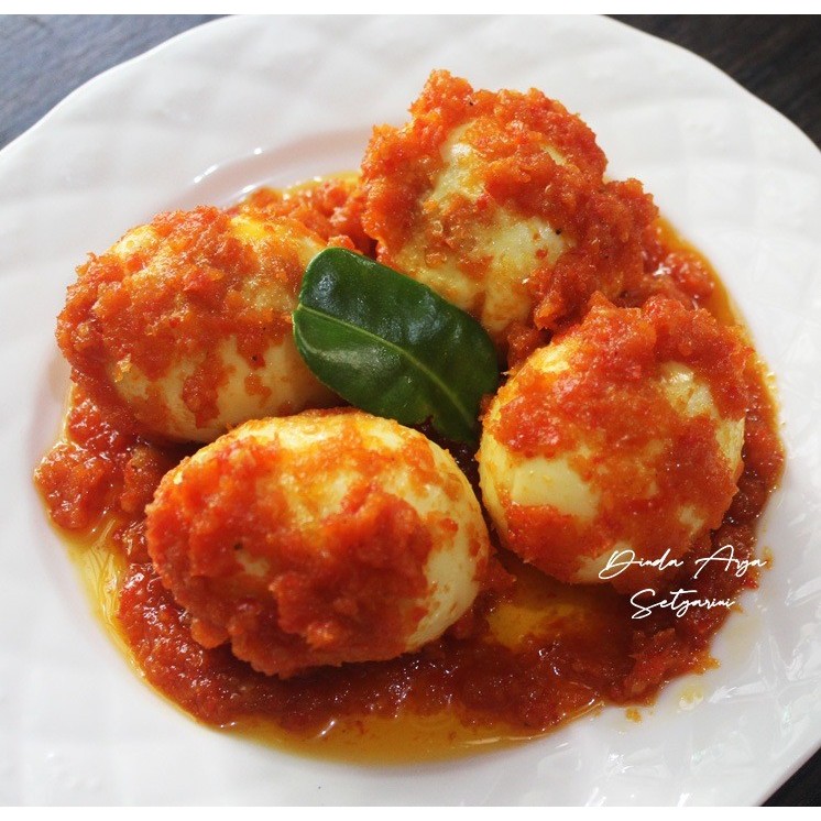 

Telur Balado Pedas / Sambalado Telur Merah / Telur Balado Matang / Masakan Siap Saji / Masakan Matang