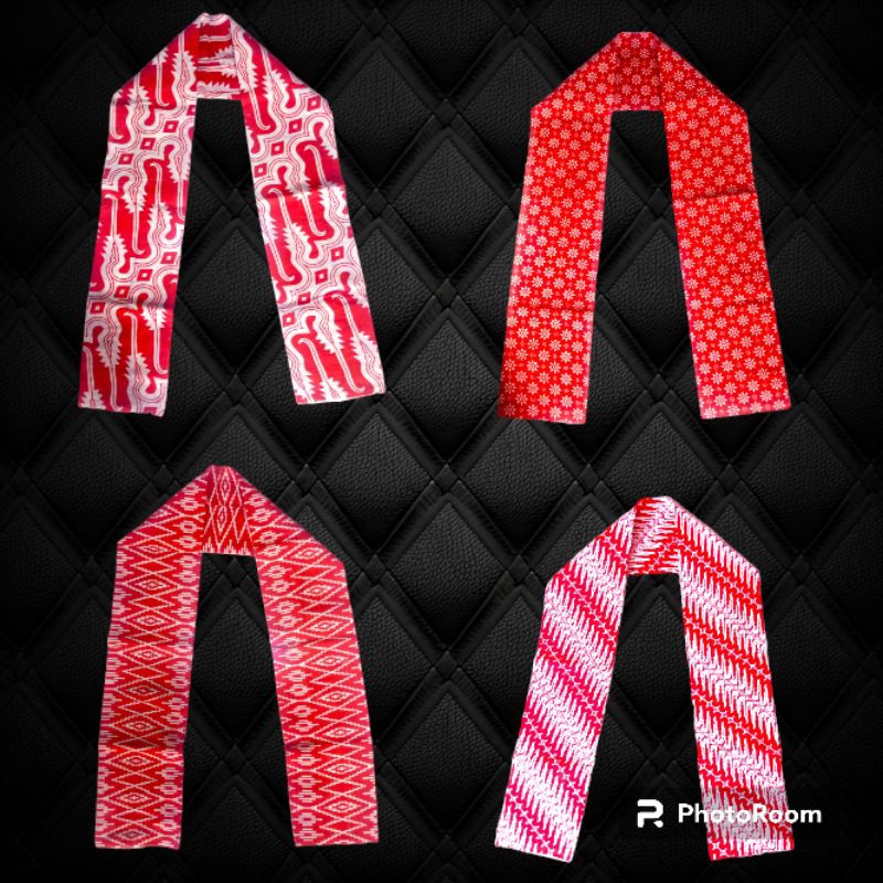 Selendang Merah Putih Syal Batik Anak &