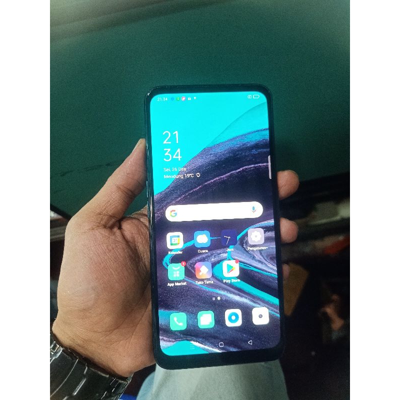 Oppo Reno 2f ram 8/128 Hp Cas Ori Normal Semua kondisi Fisik 90%
