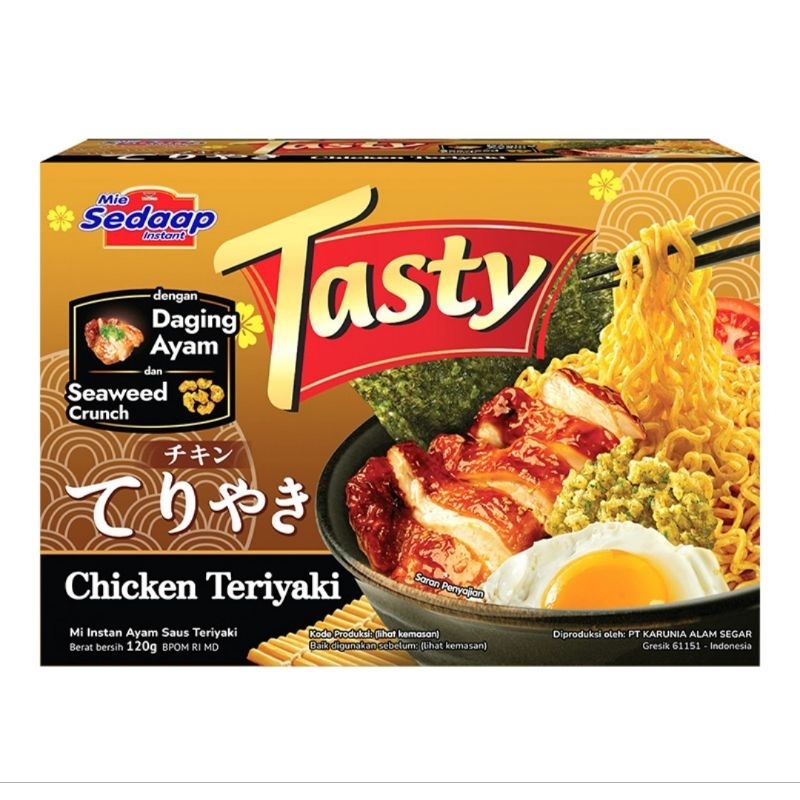 

Mie Sedaap Tasty ChickenTeriyaki isi 120 gram