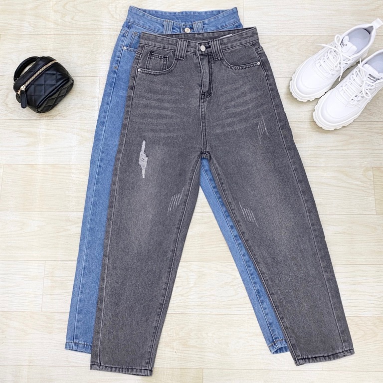 Buruan BelanjaIda1A9m B3  Celana Jeans Wanita High Waist Jeans Wanita Celana Cargo Wanita Kulot Jean