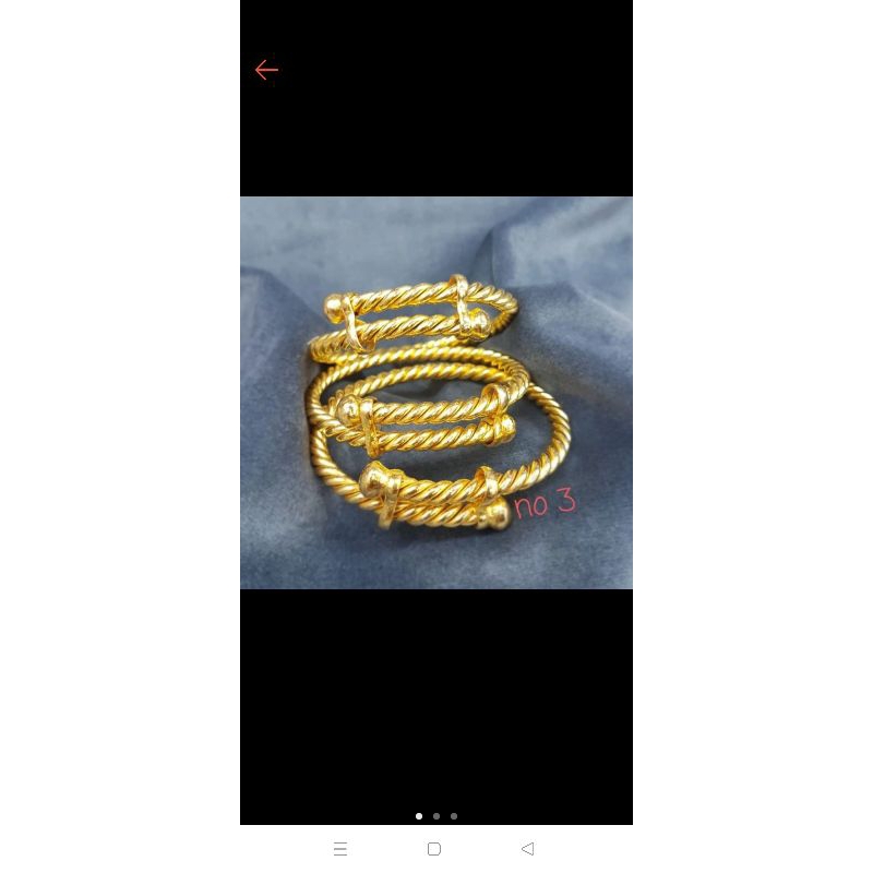 gelang lilit lapis emas