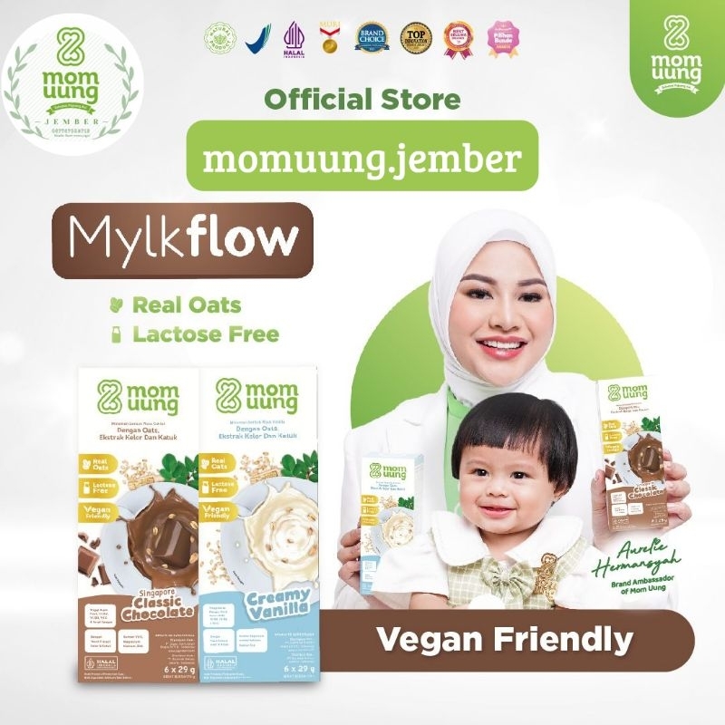 

SUSU MYLKFLOW MOMUUNG Pelancar Asi ☘️ | Variant Rasa Coklat & Vanilla isi