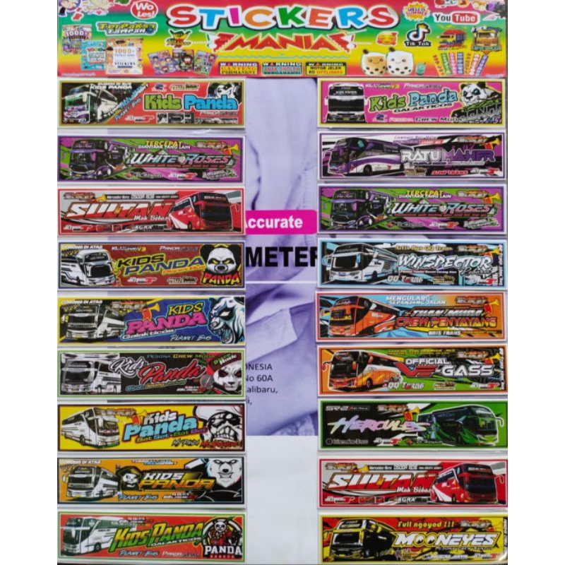 

STIKER BUS MANIA ISI 18PCS(LEMBAR)