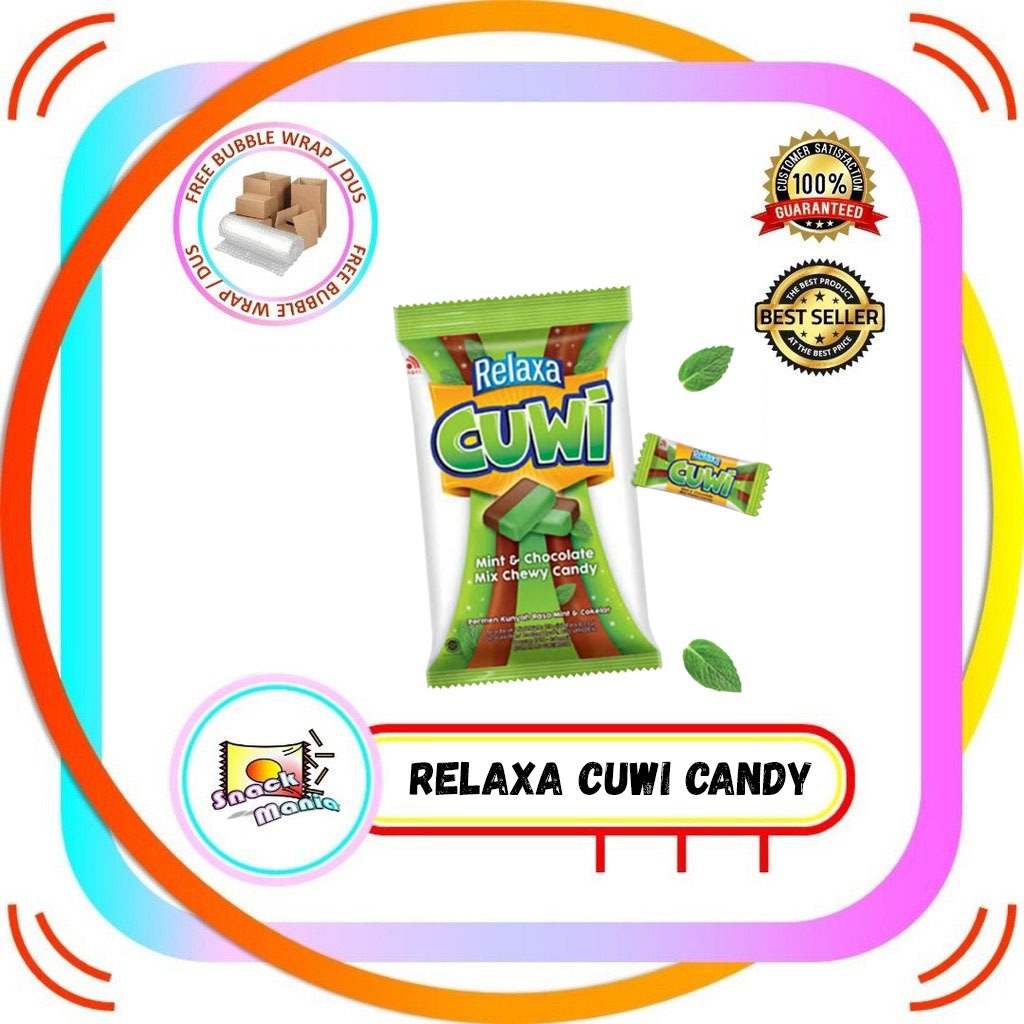 

Relaxa Cuwi Mix Mint & Chocolate Chewy Candy ~ 115 gr Permen Kunyah