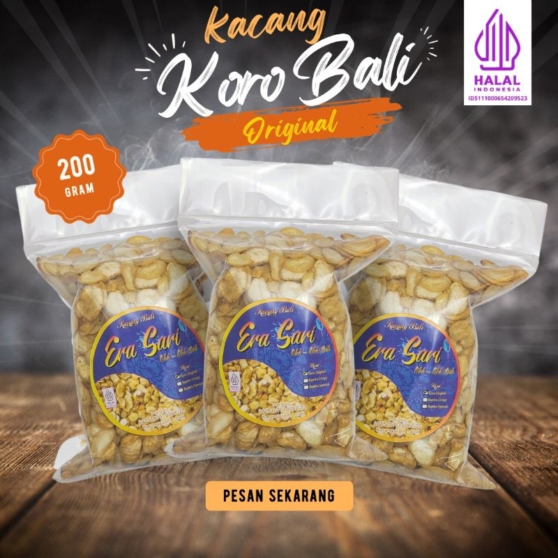 

Kacang Bali Koro geprek/tumbuk rasa original 200gr
