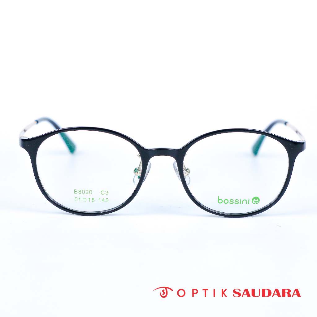 Optik Saudara - Frame Bossini - Kacamata Unisex  Model Bulat F B8020 C3 51