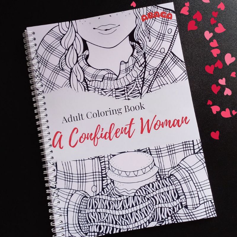 

Adult Coloring Book Woman, Buku Mewarnai Dewasa Tebal Wanita Perempuan Anti Stres