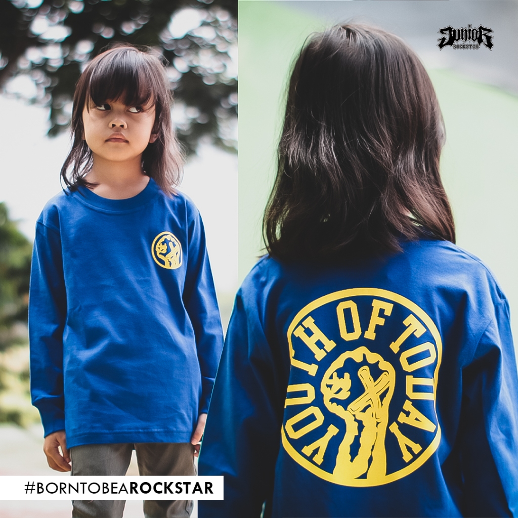 Kaos Band Lengan Panjang Youth Of Today Anak Laki-Laki 1-11 tahun