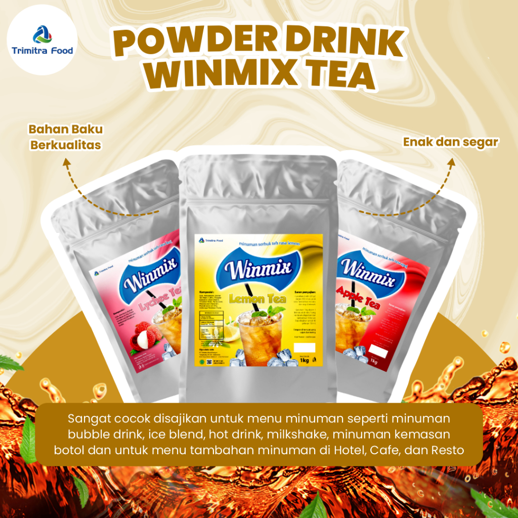 

Bubuk Minuman Powder Drink Aneka Rasa Varian Winmix Tea 1 Kg Halal