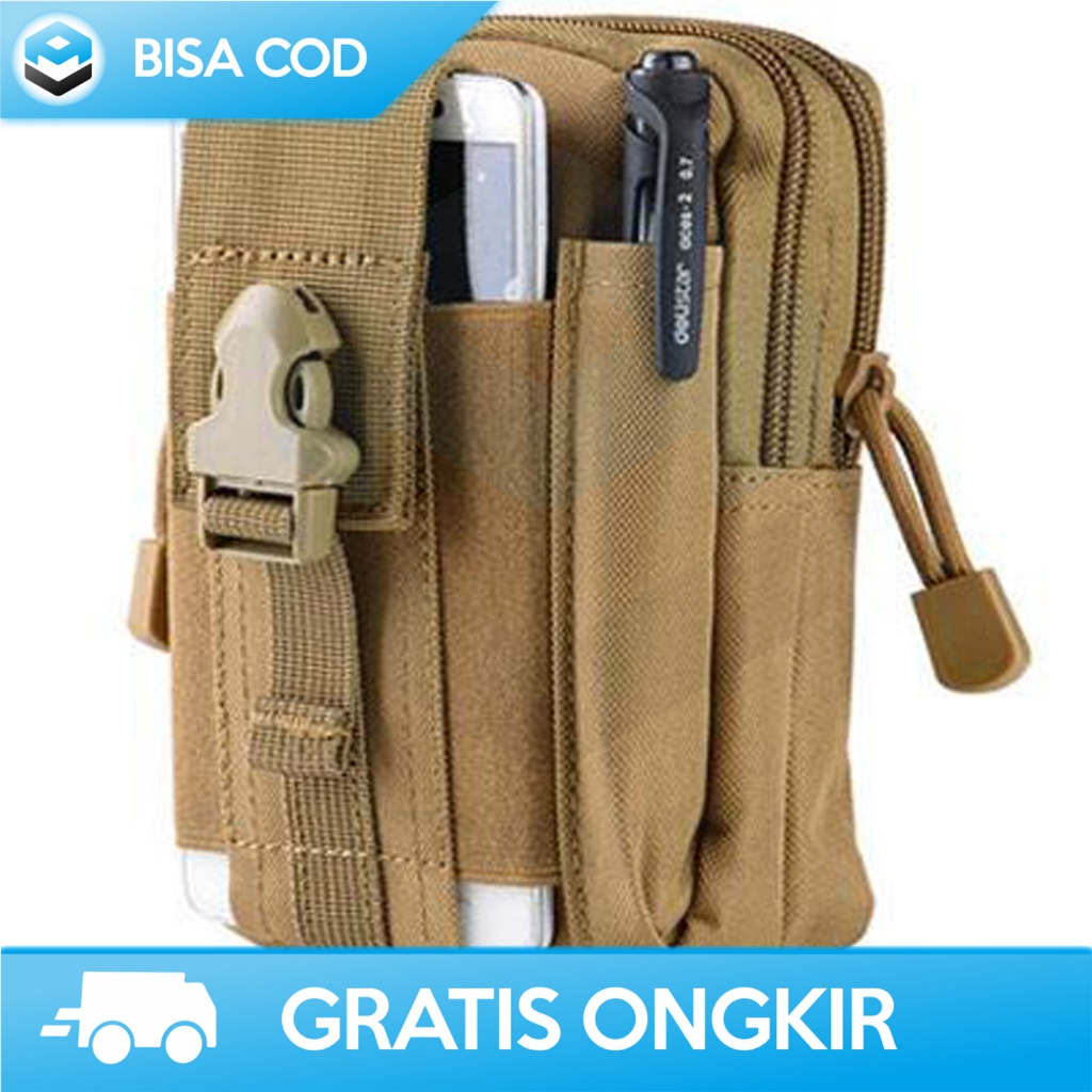 TAS PINGGANG LARI MINI PRIA WANITA  ANTI AIR BUAT HP DOMPET ARMY GREEN