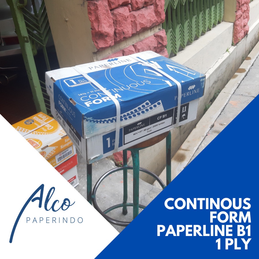 

CONTINUOUS FORM B1 1 PLY PAPERLINE Kertas Komputer