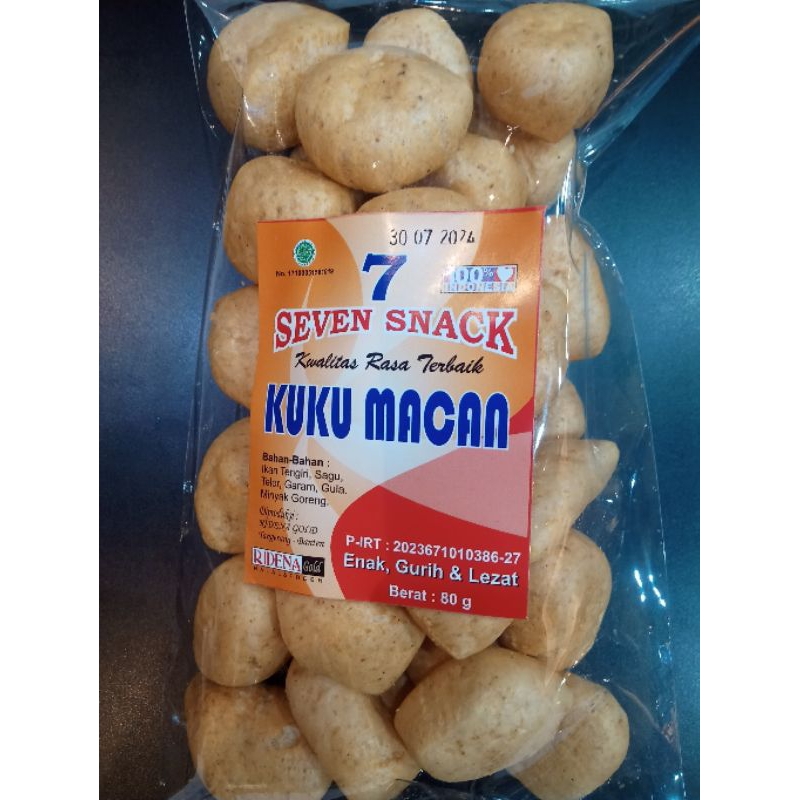 

SEVEN SNACK kuku macan isi 50grm
