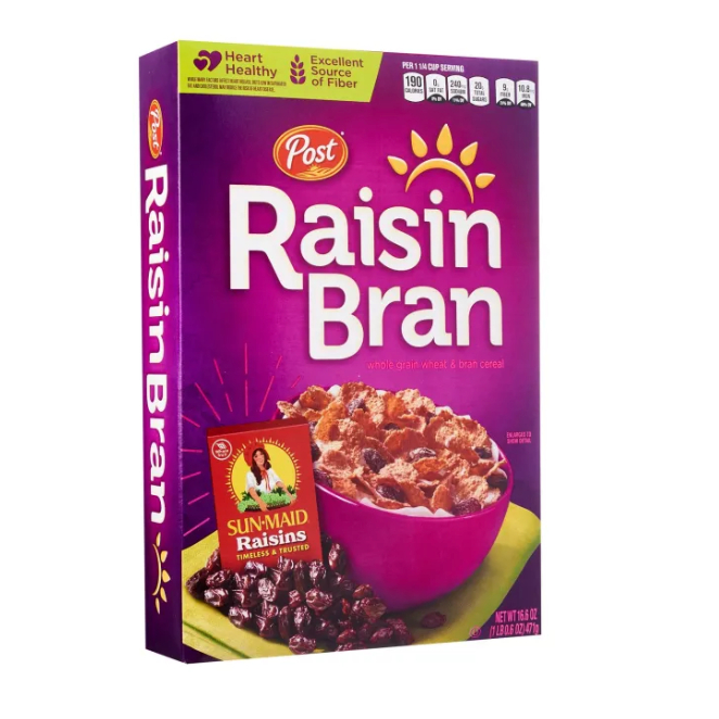 

Post Raisin Bran Cereal 471g