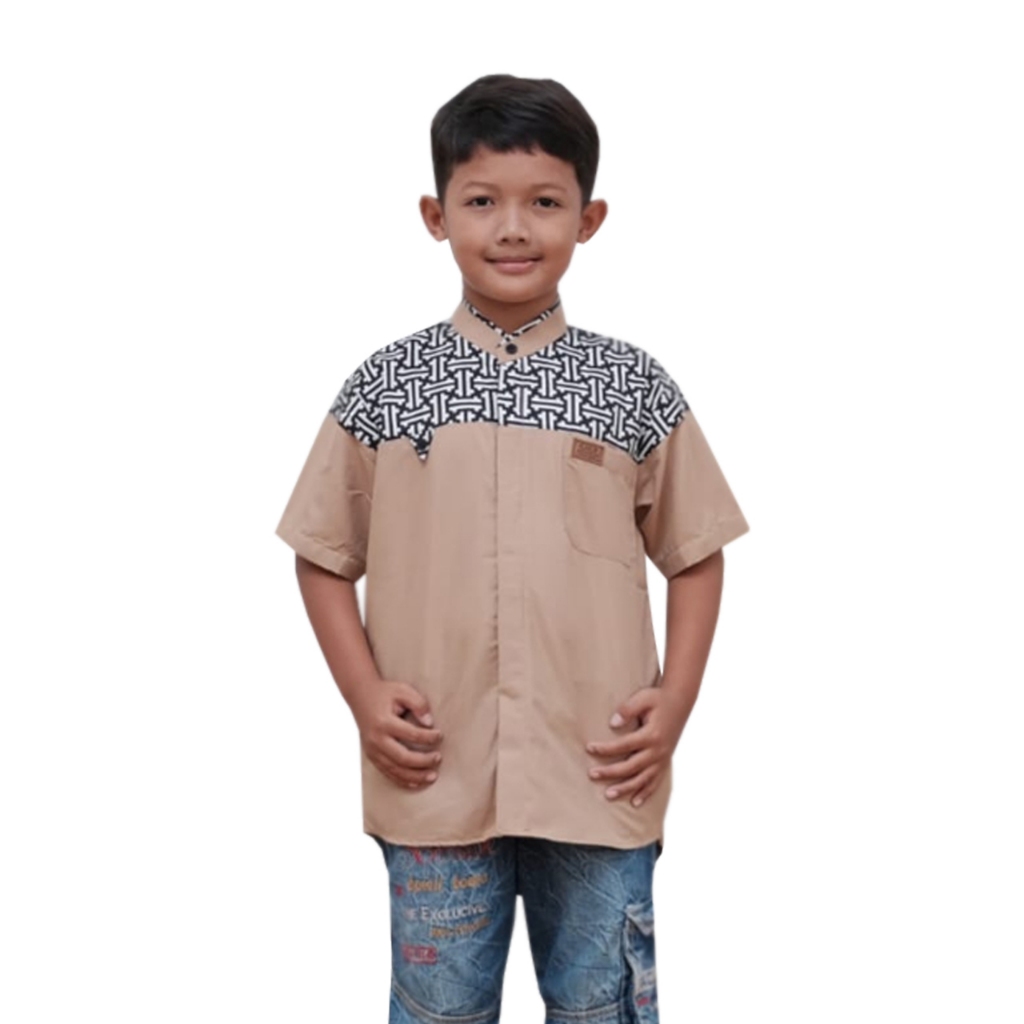 Baju Koko Anak Remaja Tanggung Lengan Pendek