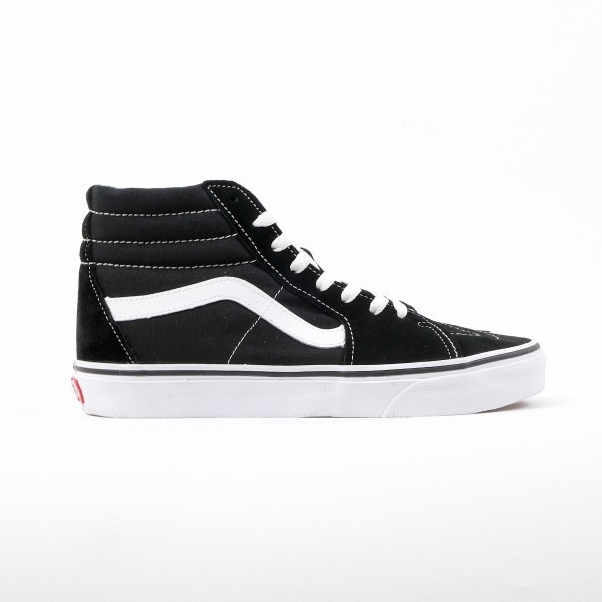 Sepatu Sneakers Vans Classic Sk8-Hi - Black / White